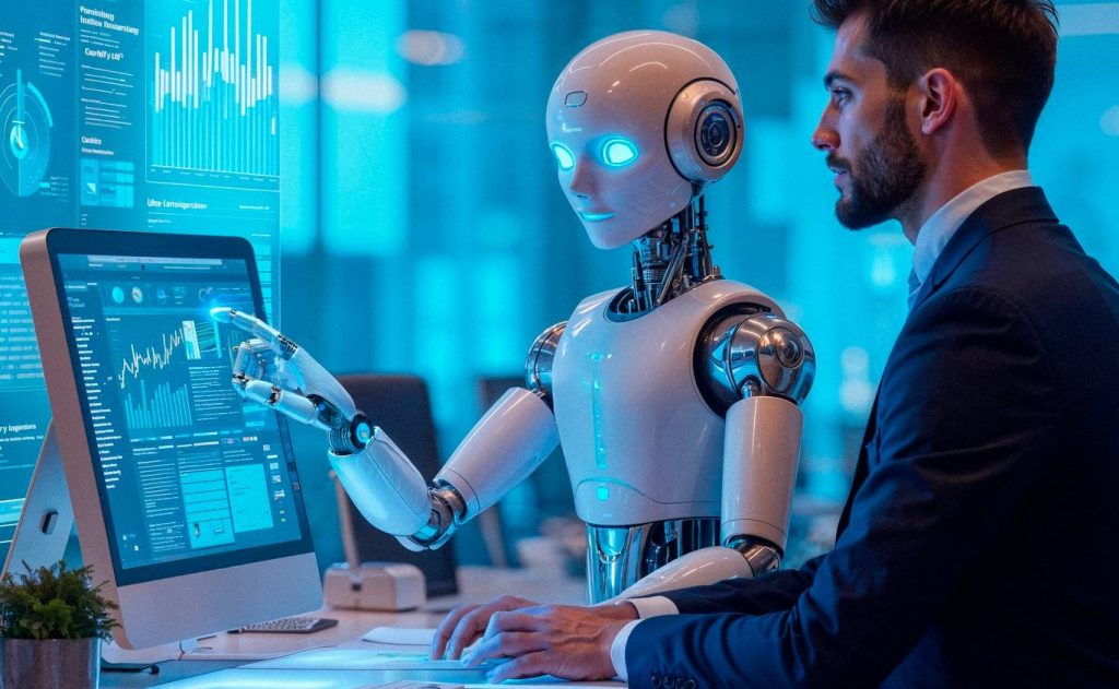 Inteligencia Artificial en el mercado laboral. Fuente: Imagen generada por IA