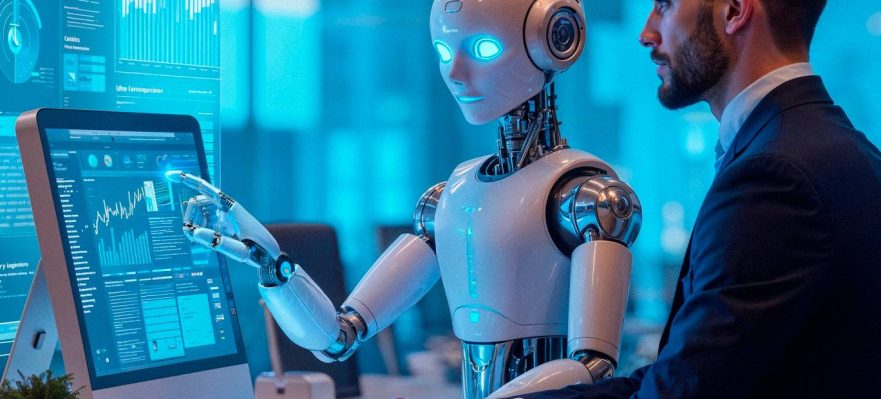 Inteligencia Artificial en el mercado laboral. Fuente: Imagen generada por IA